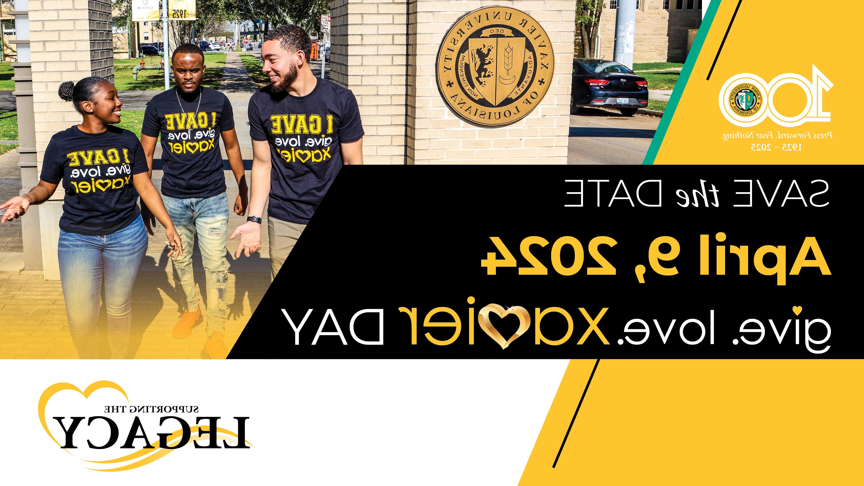 April 9, 2024 - Join us for Give. Love. Xavier Day